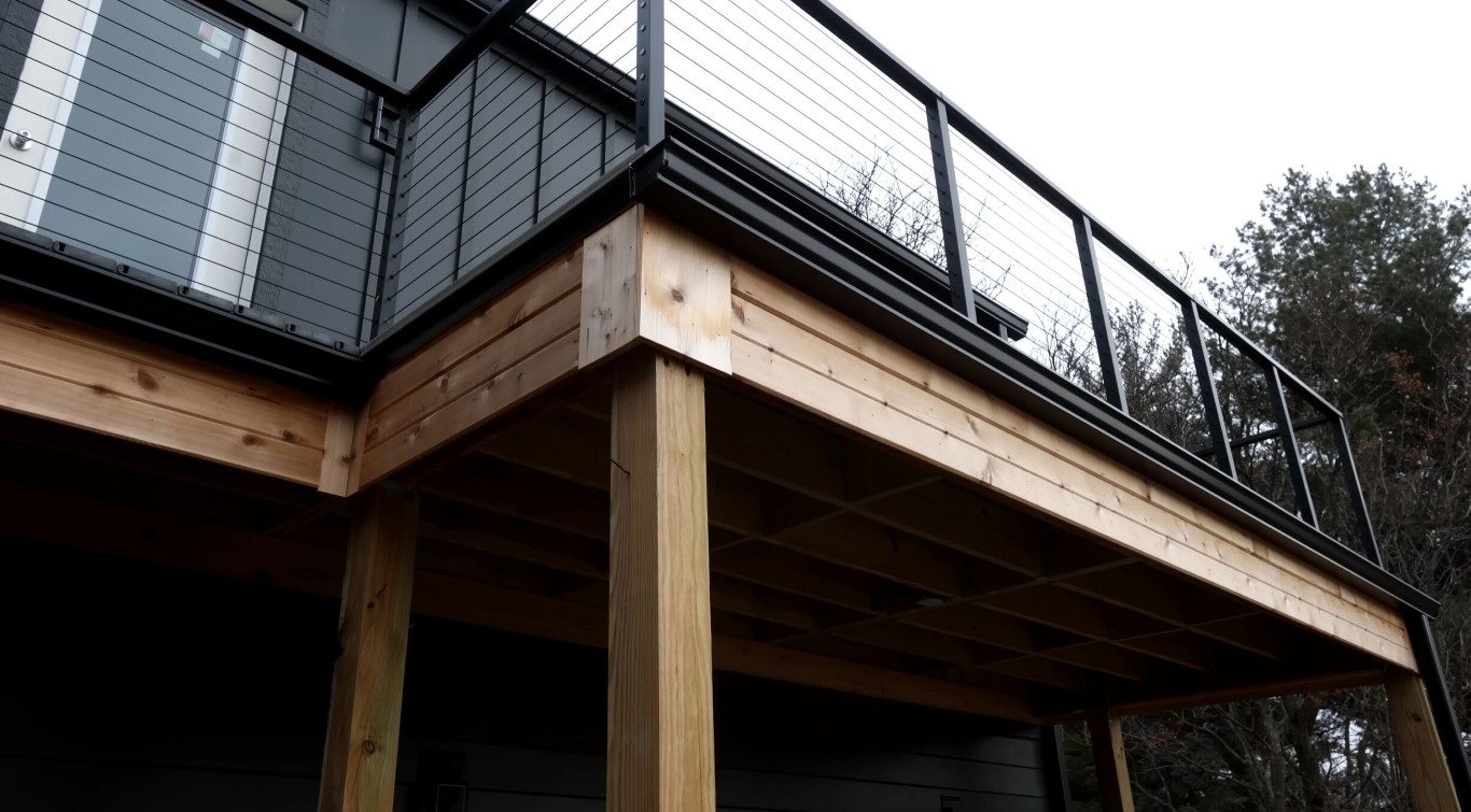 Strong deck structure built to withstand weather and wear